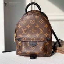 LV 原版皮 新版 M44873 老花雙肩包PALM SPRINGS 迷你雙肩包