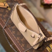 LV 原版皮 M80471黑色 80483粉色 80479杏色水波紋斜挎包