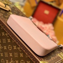 LV 原版皮 M80471黑色 80483粉色 80479杏色水波紋斜挎包