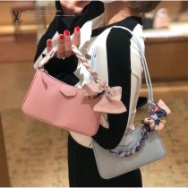 LV 原版皮 M80471黑色 80483粉色 80479杏色水波紋斜挎包