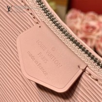 LV 原版皮 M80471黑色 80483粉色 80479杏色水波紋斜挎包