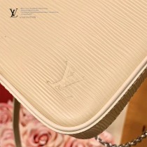 LV 原版皮 M80471黑色 80483粉色 80479杏色水波紋斜挎包