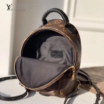 LV 原版皮 新版 M44873 老花雙肩包PALM SPRINGS 迷你雙肩包