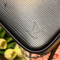 LV 原版皮 M80471黑色 80483粉色 80479杏色水波紋斜挎包