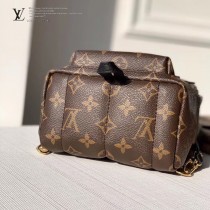 LV 原版皮 新版 M44873 老花雙肩包PALM SPRINGS 迷你雙肩包