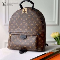 LV 原版皮 新版 M44874 老花原單MONOGRAM BACKPACK 中號雙背包