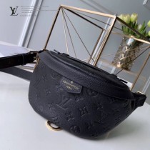 LV 原版皮 M43644-02  全皮压花 BUMBAG 胸包