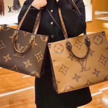 LV 原版皮 M44576 ONTHEGO手袋M44576 工作 購物或周末出遊