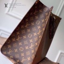 LV 原版皮 M44576 ONTHEGO手袋M44576 工作 購物或周末出遊