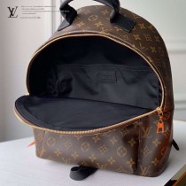 LV 原版皮 新版 M44874 老花原單MONOGRAM BACKPACK 中號雙背包