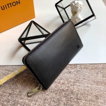M60017N 黑水波紋ZIPPY 拉鏈 錢夾