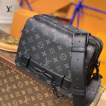 LV 原版皮  M45585 黑花 STEAMER 郵差包