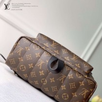 LV 原版皮 新版 M44874 老花原單MONOGRAM BACKPACK 中號雙背包