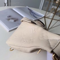 LV 原版皮 M43644-01  全皮压花 BUMBAG 胸包
