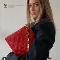 LV 原版皮 M57792 新款Coussin 小號手袋