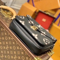 LV 原版皮 M45773 黑色POCHETTE metis 手袋郵差包
