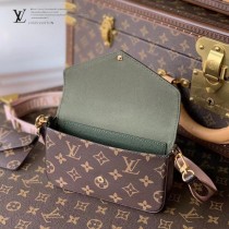 LV原版皮M80091 三件套 MULTI POCHETTE FÉLICIE 三合一麻將包