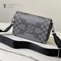 LV頂級原單 N50013黑 Studio 郵差包