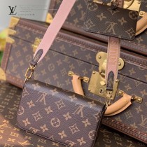 LV原版皮M80091 三件套 MULTI POCHETTE FÉLICIE 三合一麻將包