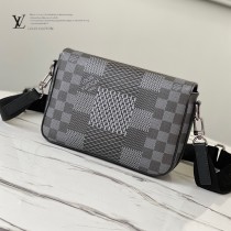 LV頂級原單 N50013黑 Studio 郵差包