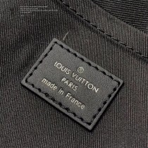 LV 原版皮 M57307 黑色全皮壓花STEAMER 郵差包