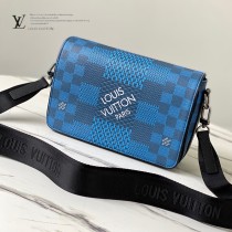 LV頂級原單 N50026藍 Studio 郵差包