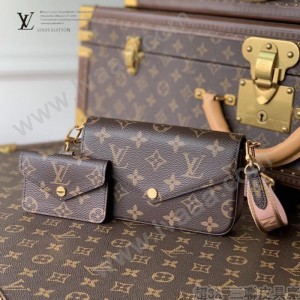 LV原版皮M80091 三件套 MULTI POCHETTE FÉLICIE 三合一麻將包