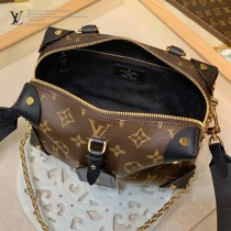 LV原版皮  M45571黑色 PETITE MALLE SOUPLE 手袋