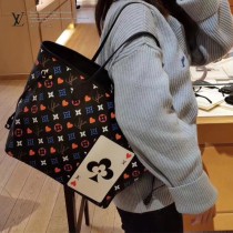 LV原版皮 M57483 Neverfull 中號手袋