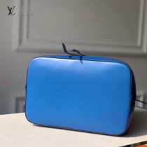 LV原版皮 M55935 藍色EPI水波紋NOE水桶包