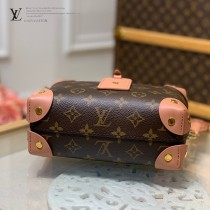 LV原版皮  M45531粉 PETITE MALLE SOUPLE 手袋