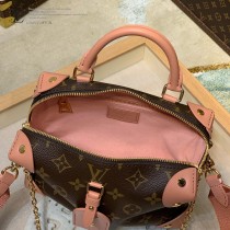LV原版皮  M45531粉 PETITE MALLE SOUPLE 手袋