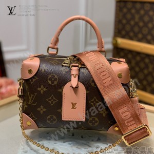 LV原版皮  M45531粉 PETITE MALLE SOUPLE 手袋