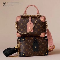 LV原版皮  M45531粉 PETITE MALLE SOUPLE 手袋