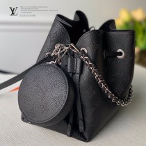 LV頂級原單M57070黑色 BELLA 手袋水桶包