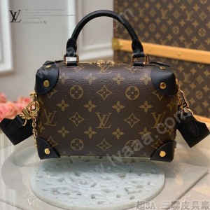 LV原版皮  M45571黑色 PETITE MALLE SOUPLE 手袋