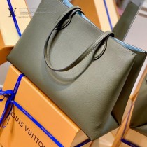 LV原版皮M57345 2021春夏新品LOCKME 手袋購物袋