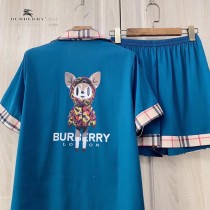 BURBERRY巴寶莉 春夏新品2套裝睡衣 件套 短褲 短袖