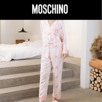 MOSCHINO 莫斯奇諾 新款 長袖長褲經典2件套睡衣