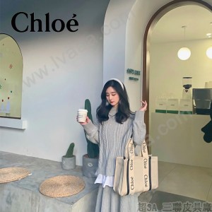 Chloe克洛伊原單中號號Woody Tote Bag原單購物袋