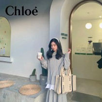 Chloe克洛伊原單中號號Woody Tote Bag原單購物袋