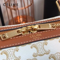 CELINE 賽琳-02  原單新款TRIOMPHE帆布波士頓包