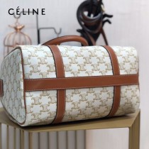 CELINE 賽琳-02  原單新款TRIOMPHE帆布波士頓包