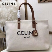 CELINE 賽琳-04 Tote黃棕色沙灘購物包