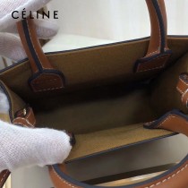 CELINE 賽琳-03 原單春夏新色 CABAS TRIOMPHE帆布花料MiNi號豎款手袋