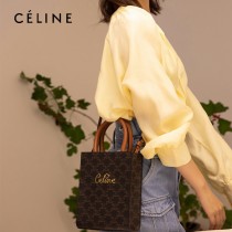 CELINE 賽琳-03 原單春夏新色 CABAS TRIOMPHE帆布花料MiNi號豎款手袋
