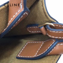 CELINE 賽琳-03 原單春夏新色 CABAS TRIOMPHE帆布花料MiNi號豎款手袋