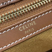 CELINE 賽琳-01 Tote黃棕色沙灘購物包