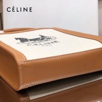 CELINE 賽琳 192082-02 原單春夏新色 CABAS托特包MINI迷你小號帆布購物袋