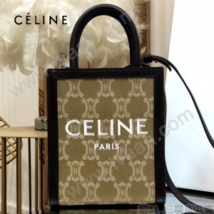 CELINE 賽琳 192082-09 原單春夏新色 CABAS托特包MINI迷你小號帆布購物袋